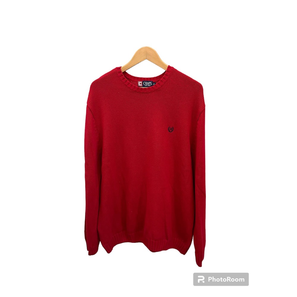 Chaps 100% Cotton Large Sweater